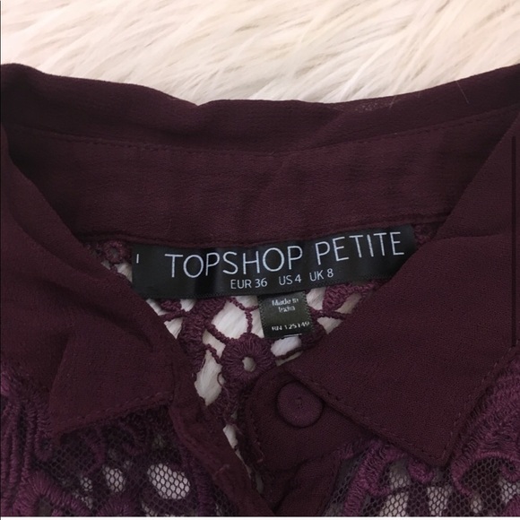 Topshop | Sheer Button Down Tank 4P - Picture 3 of 6